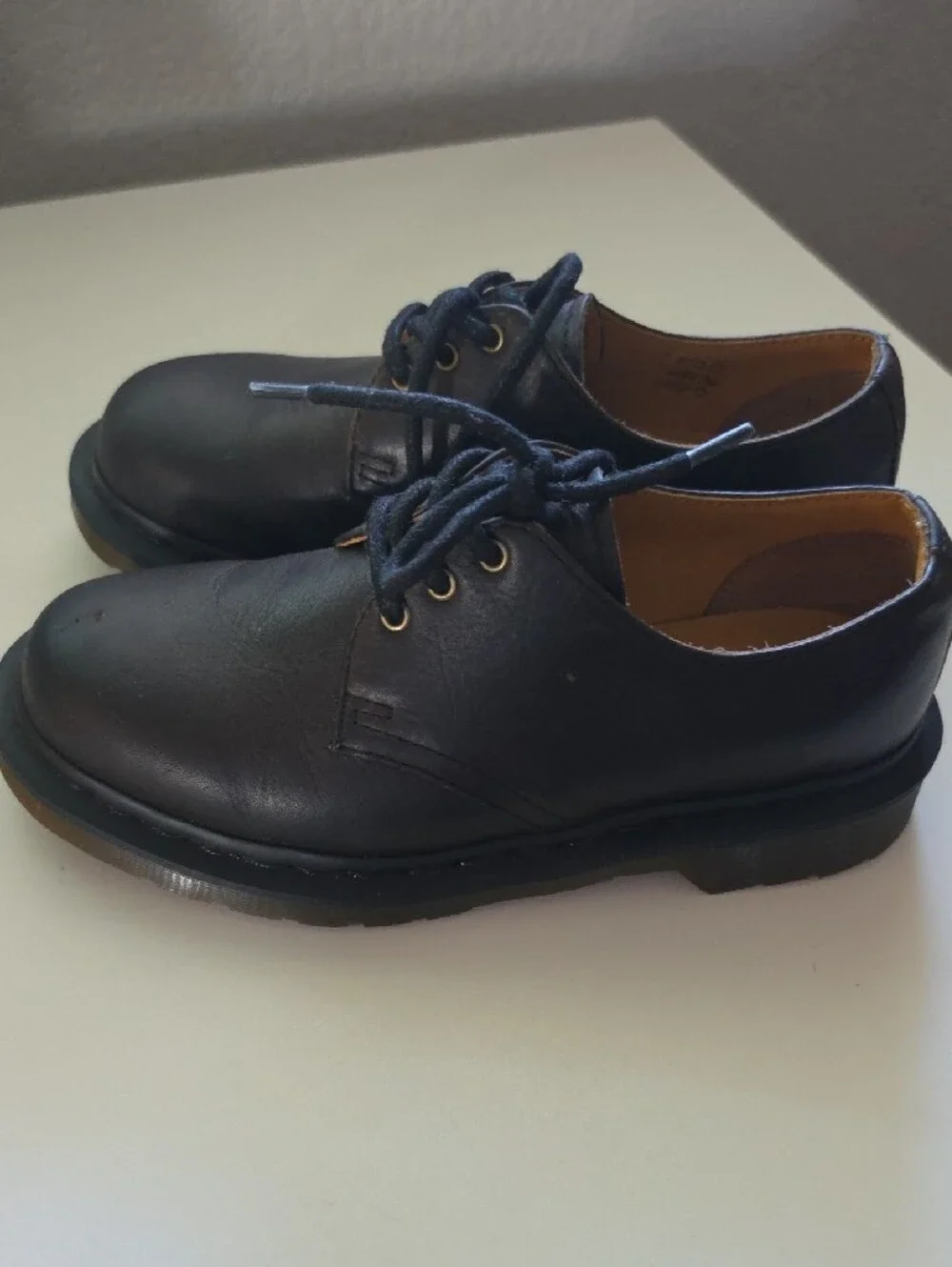 Dr. Martens Dark Brown Leather Derby Shoes